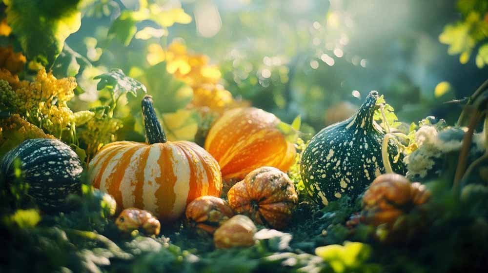 Decoratieve pompoen zaden - Blomea.nl