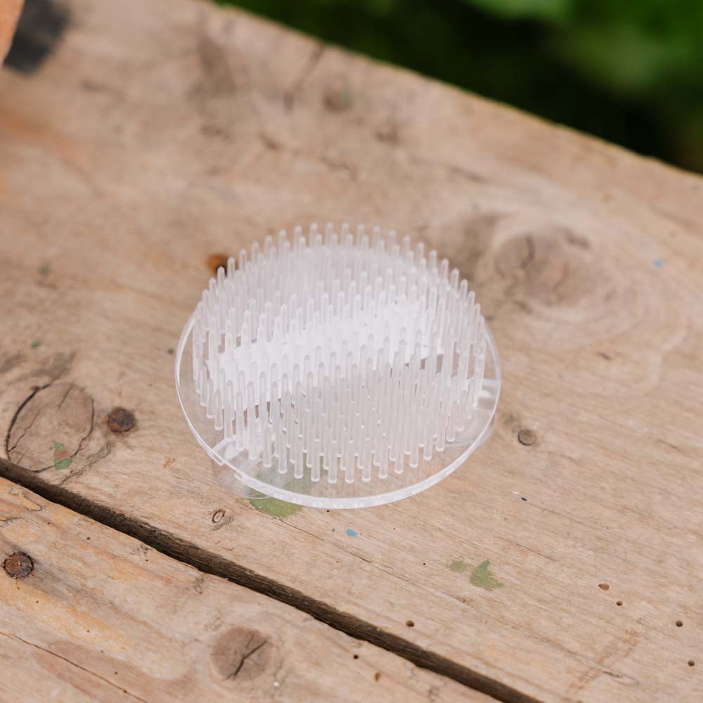 Bloemenhouder, wit (plastic), Ø: 6,9 cm