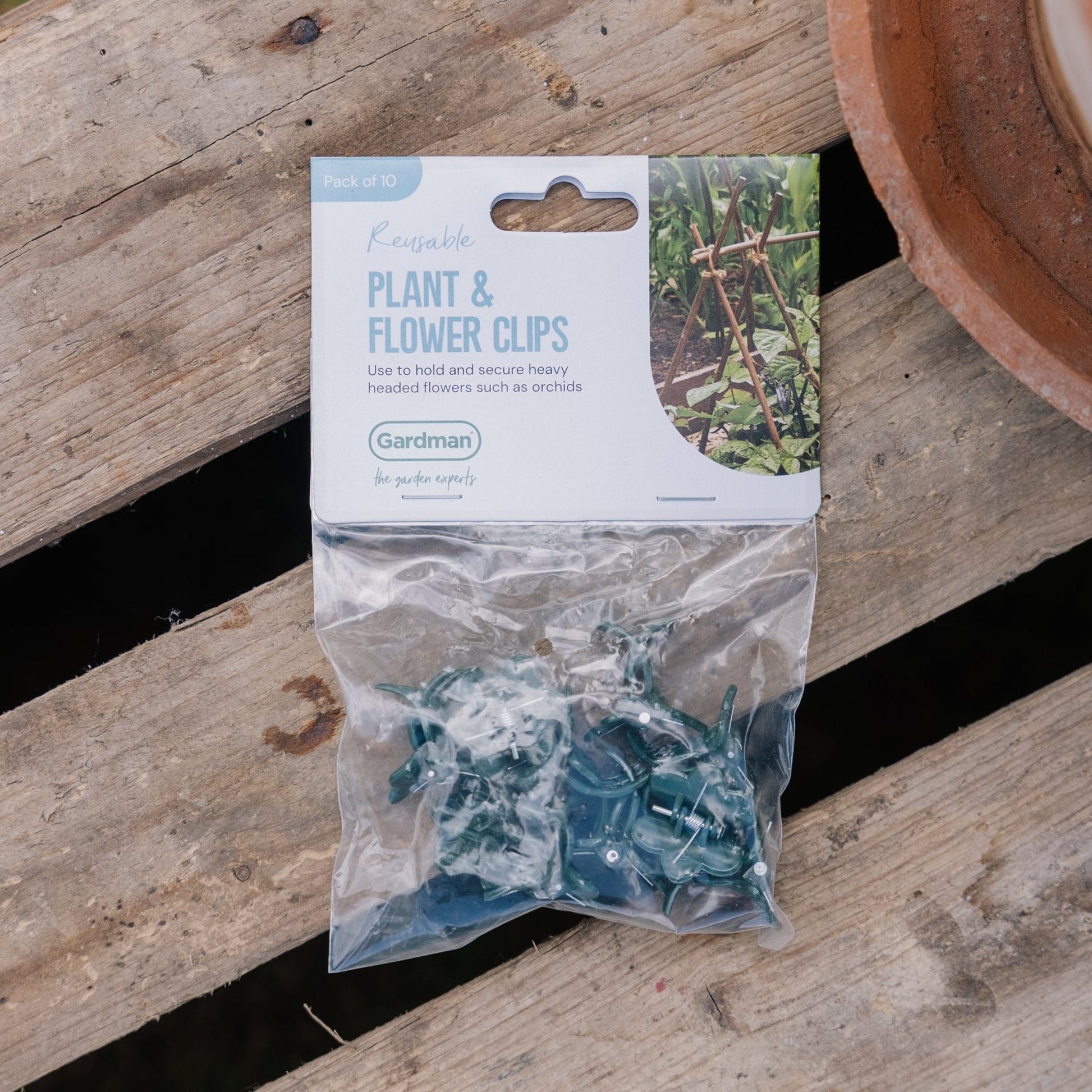 Bloemenklemmen, 10 stuks.