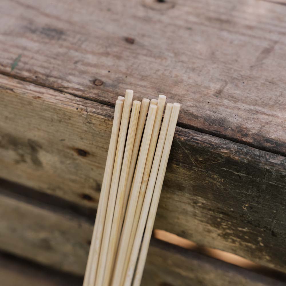 Bloemenstokken. H40 cm 10 st./bundel.