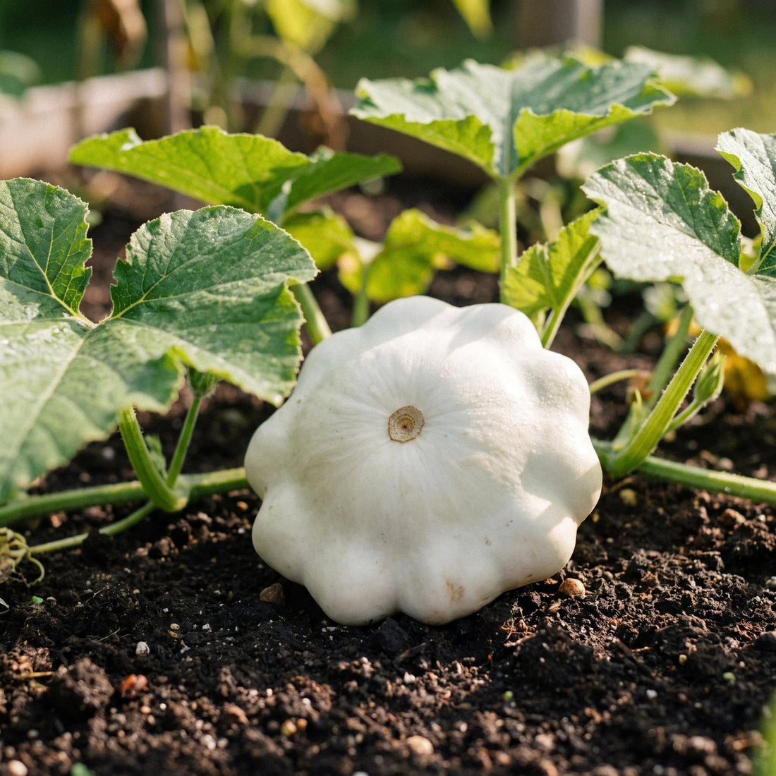 Courgette zaden 'Patisson blanc' - 5 biologische zaden