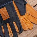 Denim handschoenen, één maat