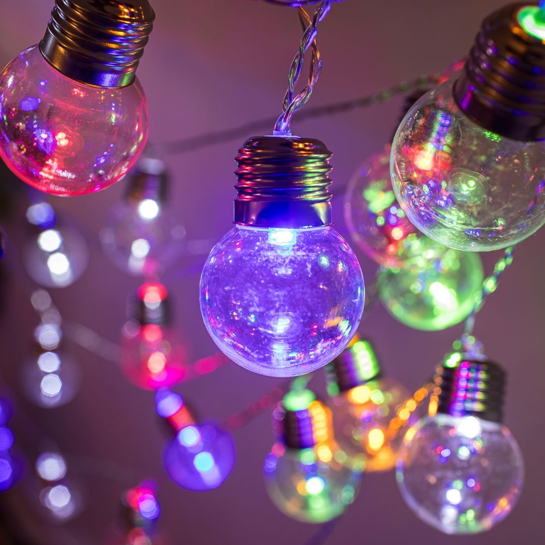 Grote lichtslinger met 50 lampen en kleurverandering