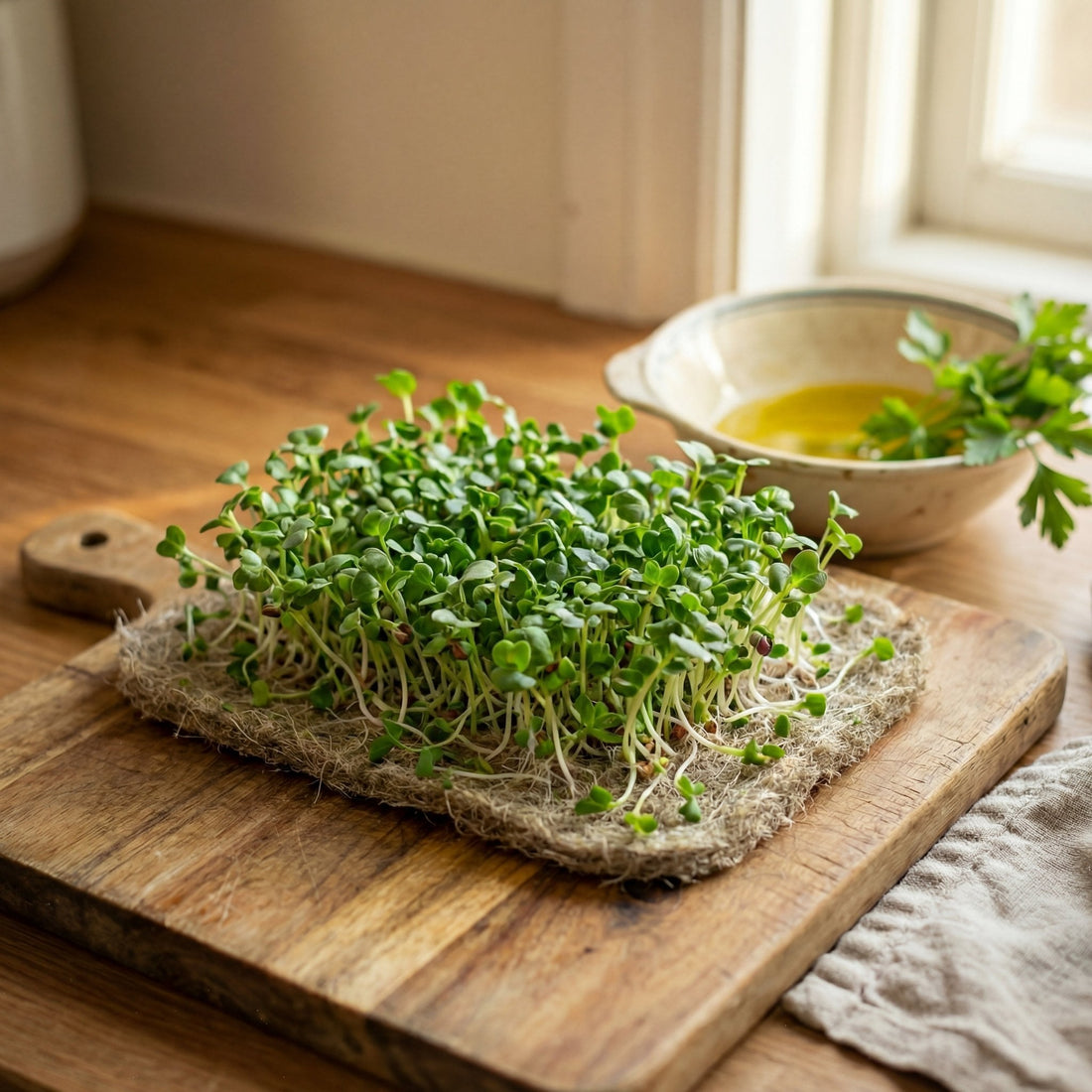 Hennepmatten voor microgroenten, 10 stuks