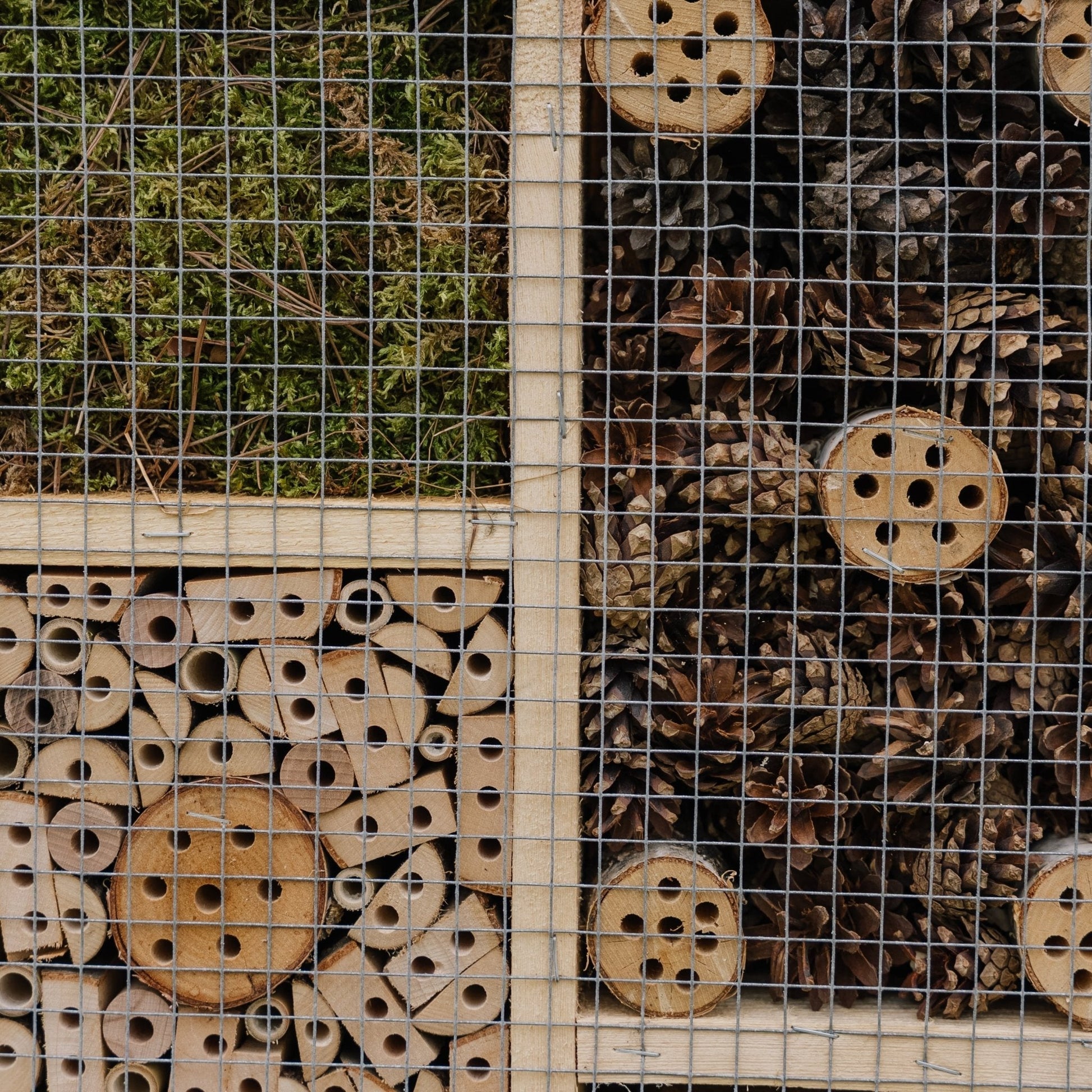 Insectenhotel, groot, L: 12 cm B: 50 cm H: 38 cm