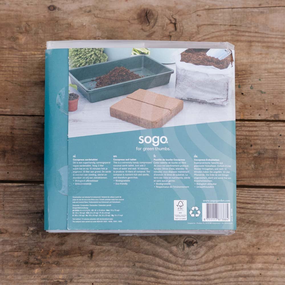 Kokosmulch 10 liter, 18x18 cm