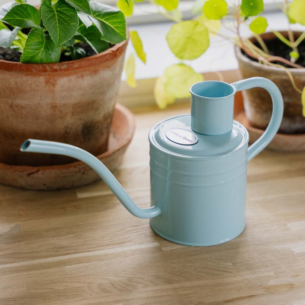 Metalen gieter voor binnen, 1 L, hemelsblauw