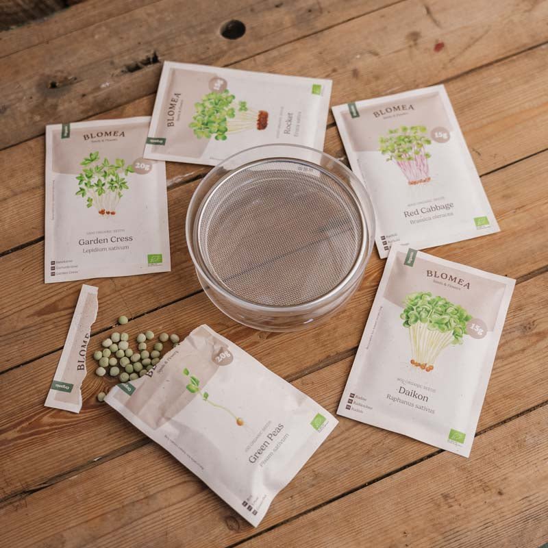 Microgroentebox met kiemschaal