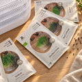 Microgroenten box met kiemtoren - 5 zakjes biologische zaden