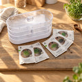 Microgroenten box met kiemtoren - 5 zakjes biologische zaden
