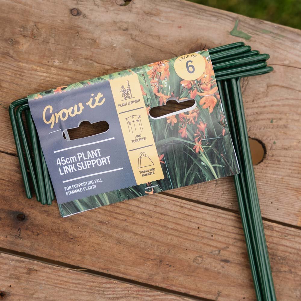 Plantsteun, 4 stuks, H: 45cm x B: 17cm