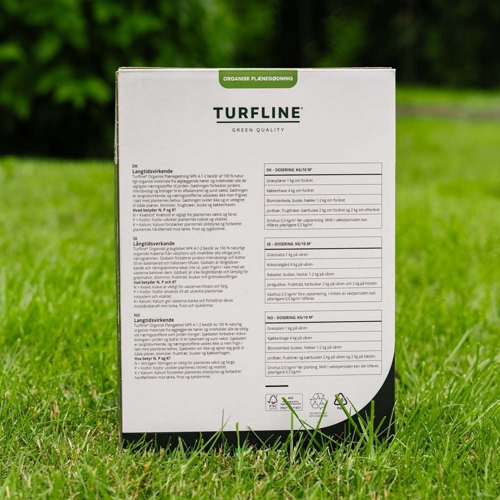 Turfline Organische gazonmeststof 4/1/2, 2,5 kg