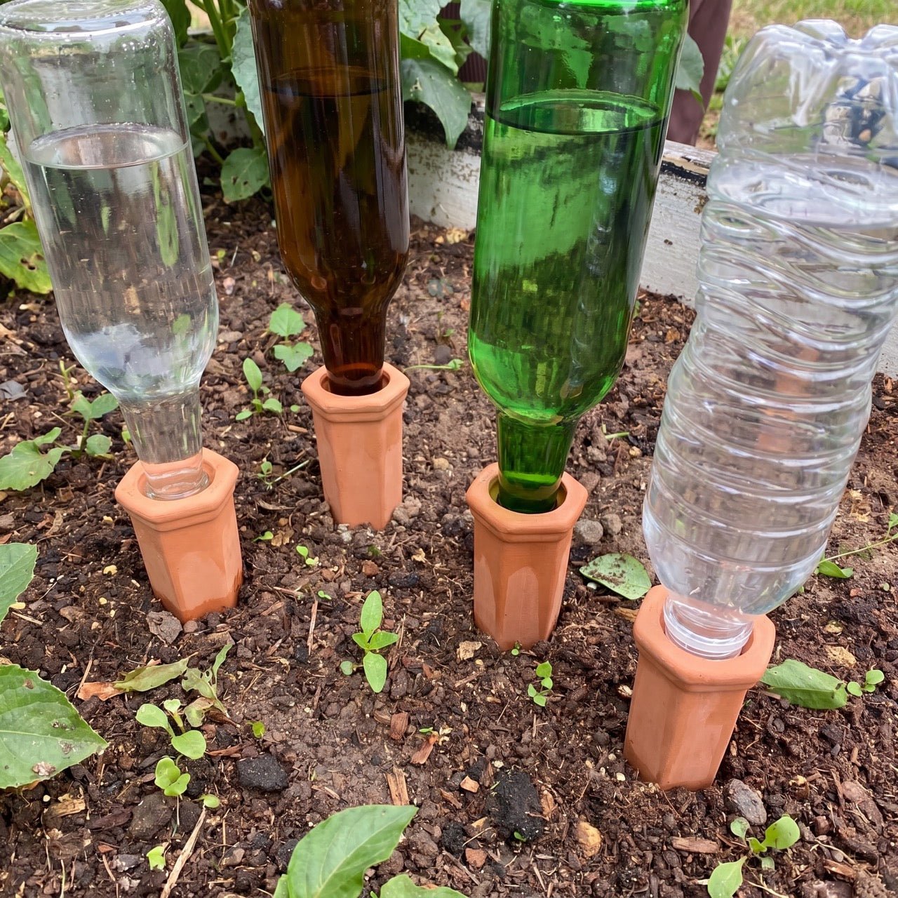 Waterspiezen van terracotta (4 stuks)
